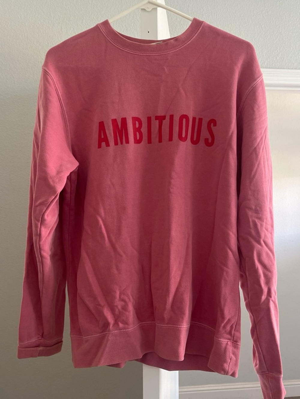 Ambitious Pink Crewneck Sweatshirt - Women